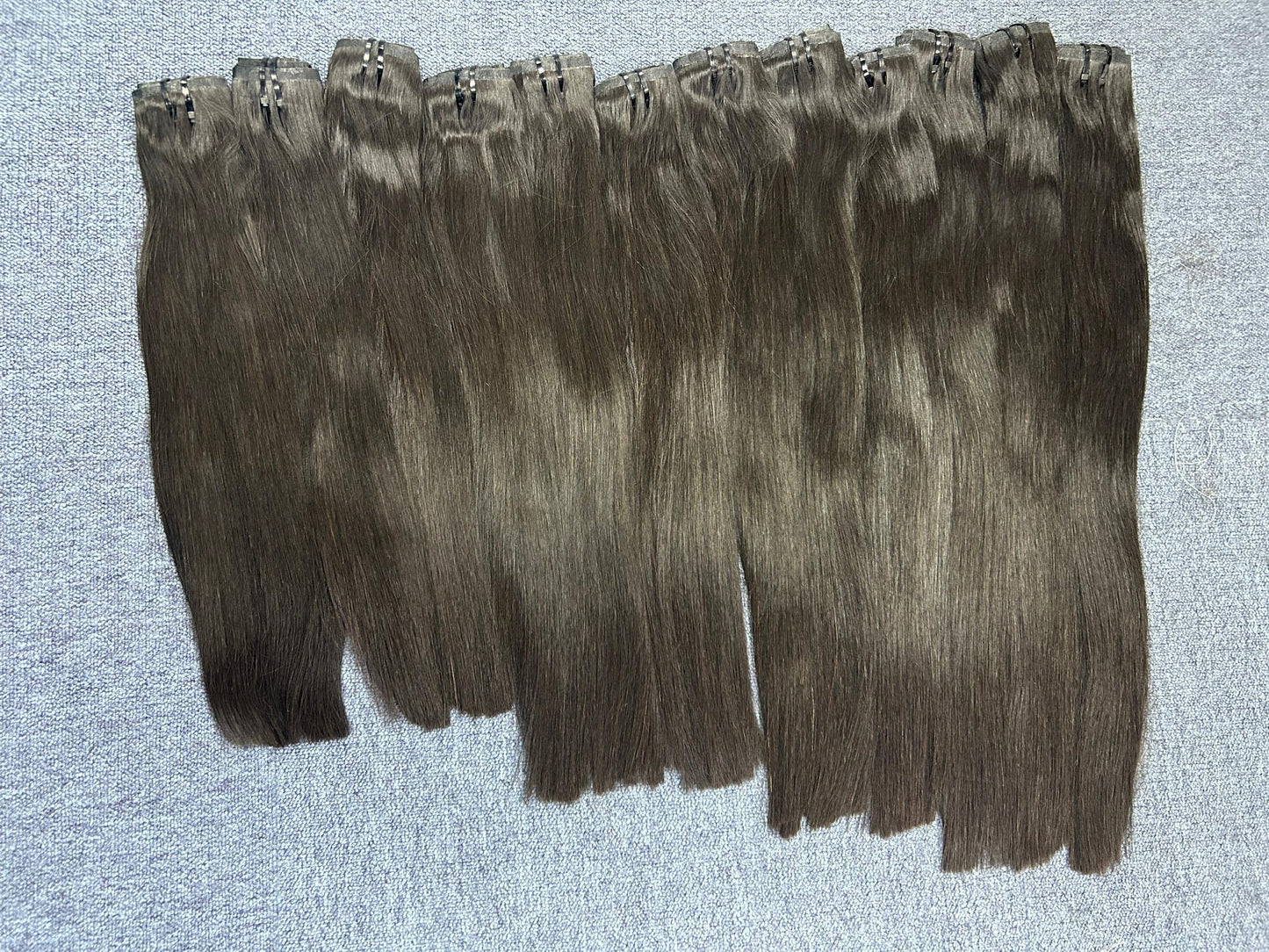 Raw seamless clip ins