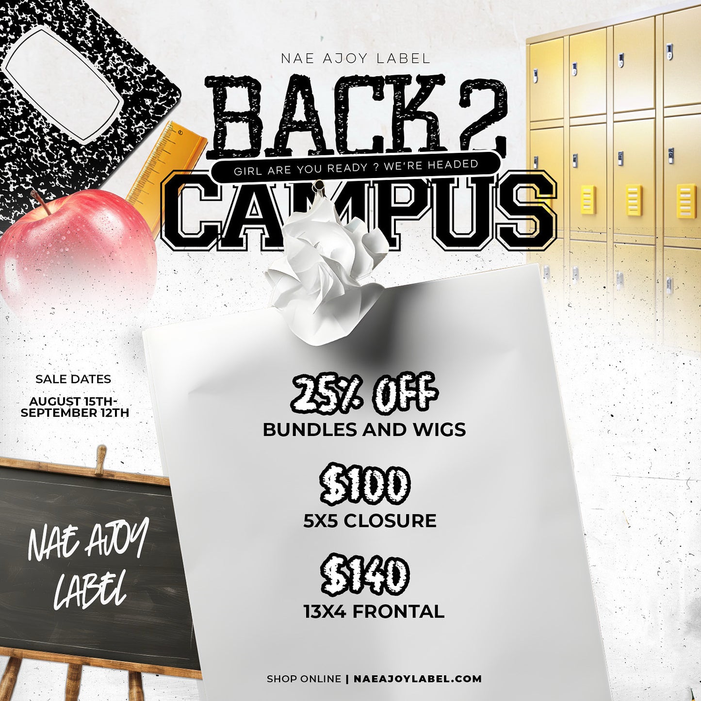 BACK2SCHOOL HD LACE CLOSURE•FRONTAL DEAL