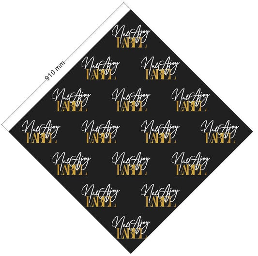 Silk hair scarf